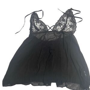 JOYARIA Amorbella Women’s Babydoll Lingerie Size Medium Black New With Tags